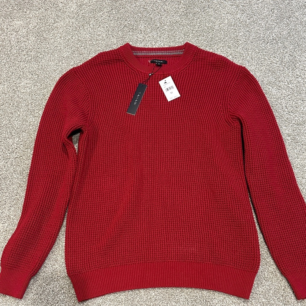 NWT Tahari Men's Red Sweater